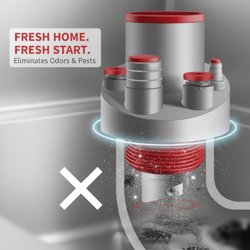 Easiest Drain Connector | Multi-Port Design, Leak-Proof - Hartwella