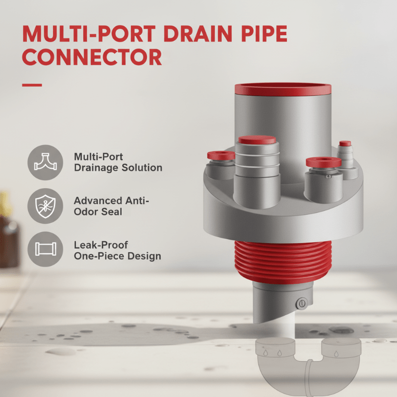 Easiest Drain Connector | Multi-Port Design, Leak-Proof - Hartwella
