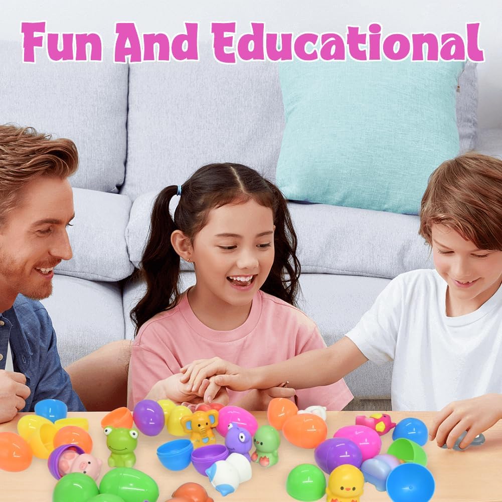 Easter Surprise Eggs | Prefilled Squishy Toys for Easter Egg Hunt - Hartwella