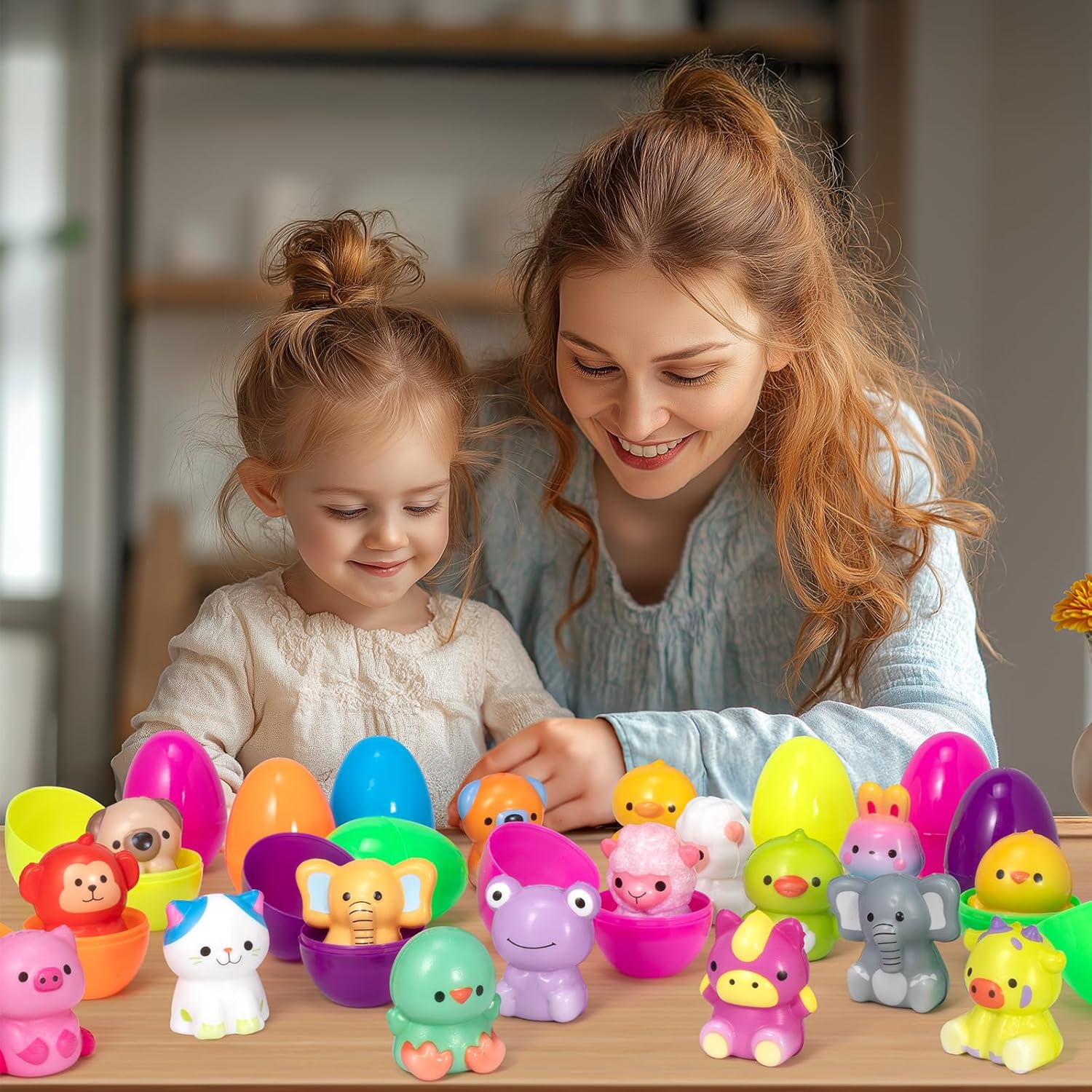 Easter Surprise Eggs | Prefilled Squishy Toys for Easter Egg Hunt - Hartwella