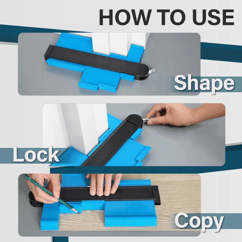 Eazy Contour Gauge Tool | High Precision Duplicator with Locking Mechanism - Hartwella
