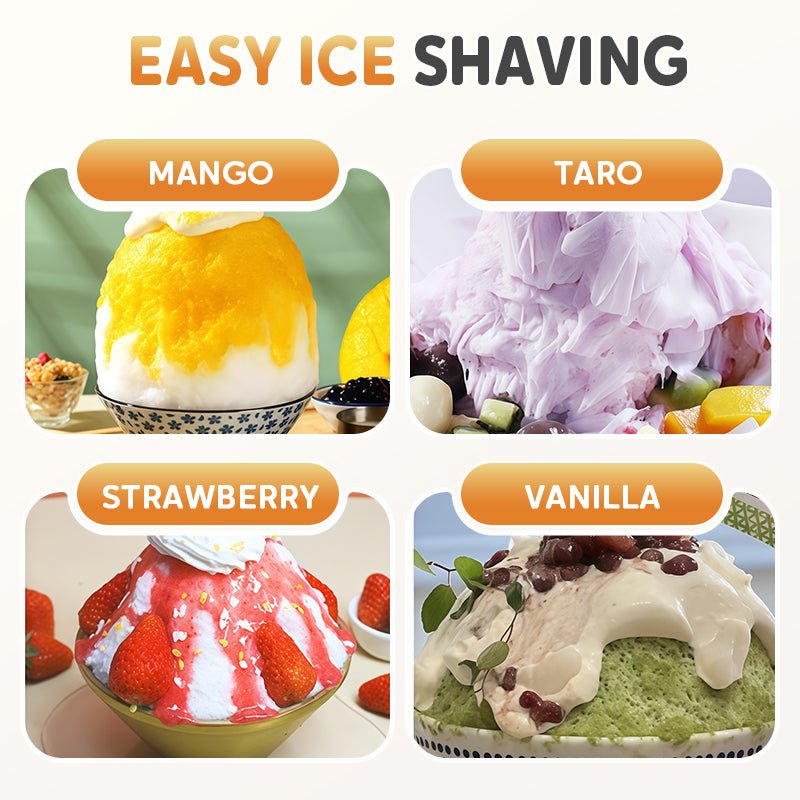 Eazy Ice Shaver | Hand Crank, Stainless Steel Blade for Shaved Ice - Hartwella