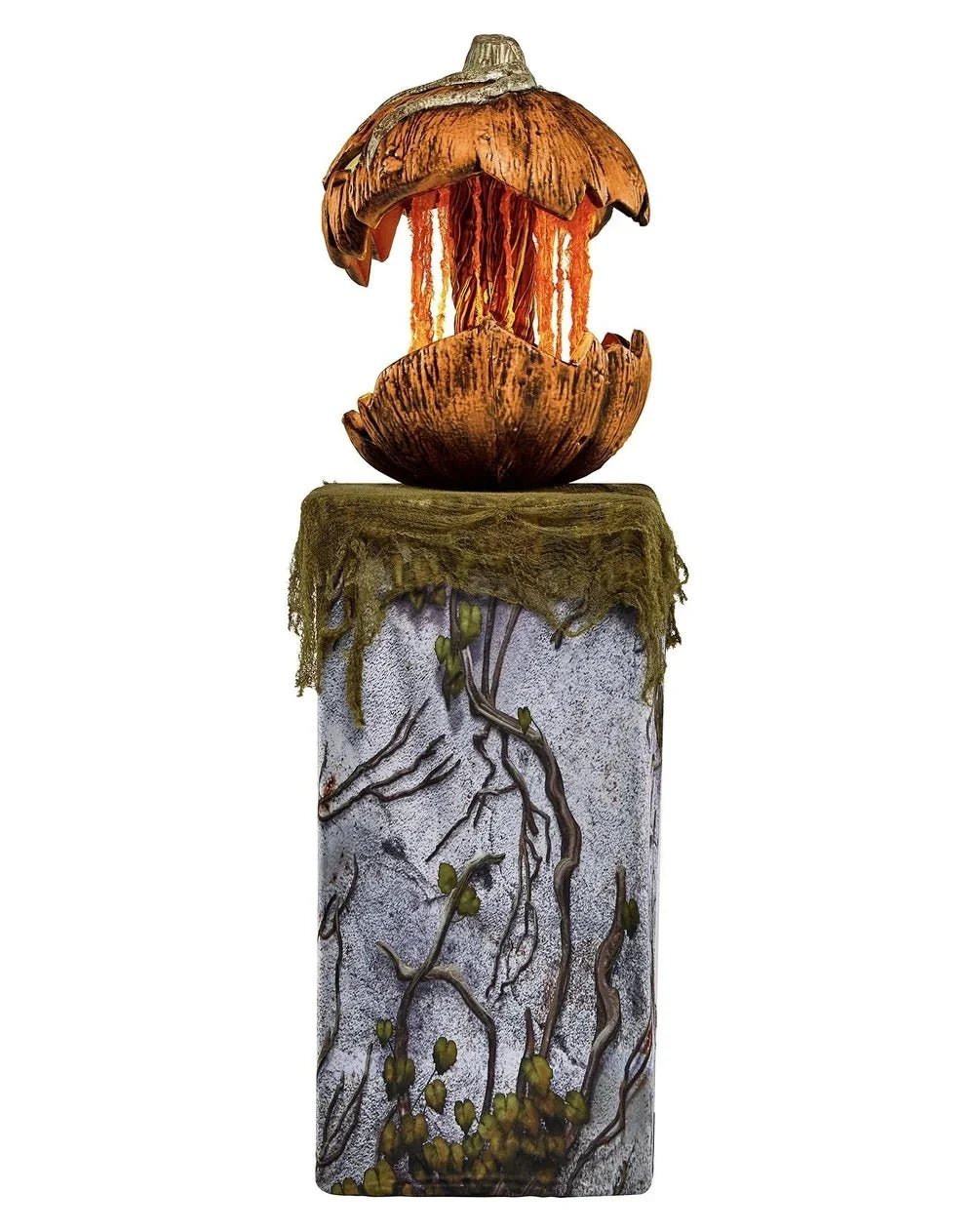 Ebon Halloween Pumpkin Decoration | Animatronic with LED Eyes, 135 cm Tall, Indoor/Outdoor - Hartwella