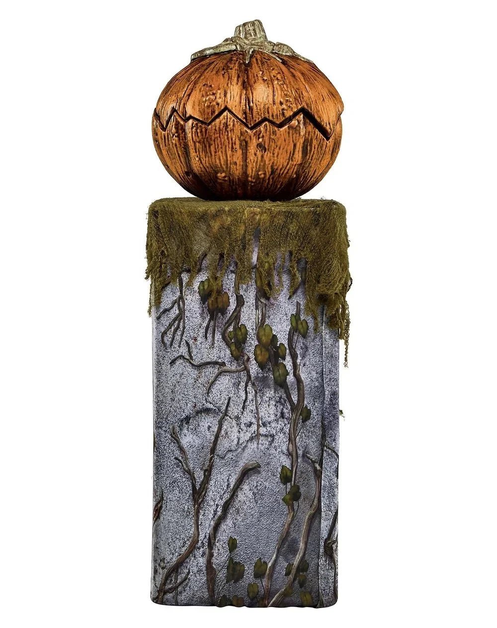 Ebon Halloween Pumpkin Decoration | Animatronic with LED Eyes, 135 cm Tall, Indoor/Outdoor - Hartwella