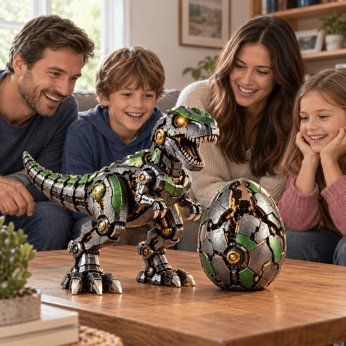 Eggzo™ Mechanical Dinosaur Egg Building Set