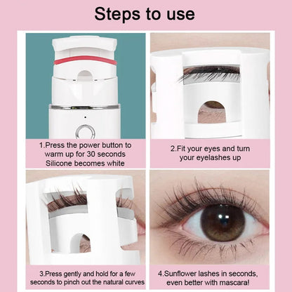 Elyra Heated Eyelash Curler | Rechargeable, Gentle Curling Technology - Hartwella