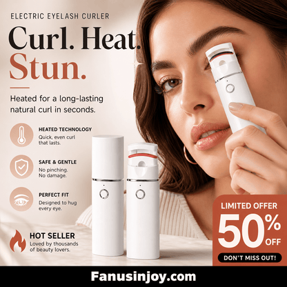 Elyra Heated Eyelash Curler | Rechargeable, Gentle Curling Technology - Hartwella