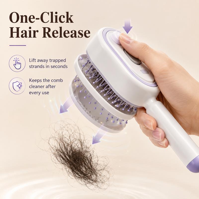 Elysia Electric Hair Brush | Dual-Action Spray & Scalp Massager - Hartwella