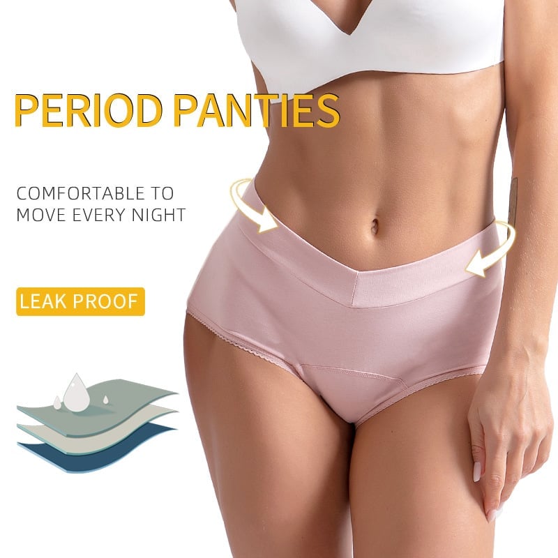 Elysia Leak Proof Panties | High - Waisted, Cotton Comfort - Hartwella