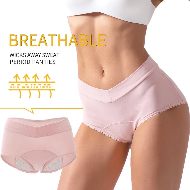 Elysia Leak Proof Panties | High - Waisted, Cotton Comfort - Hartwella