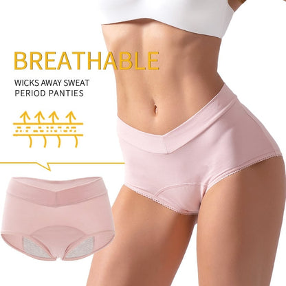 Elysia Leak Proof Panties | High - Waisted, Cotton Comfort - Hartwella