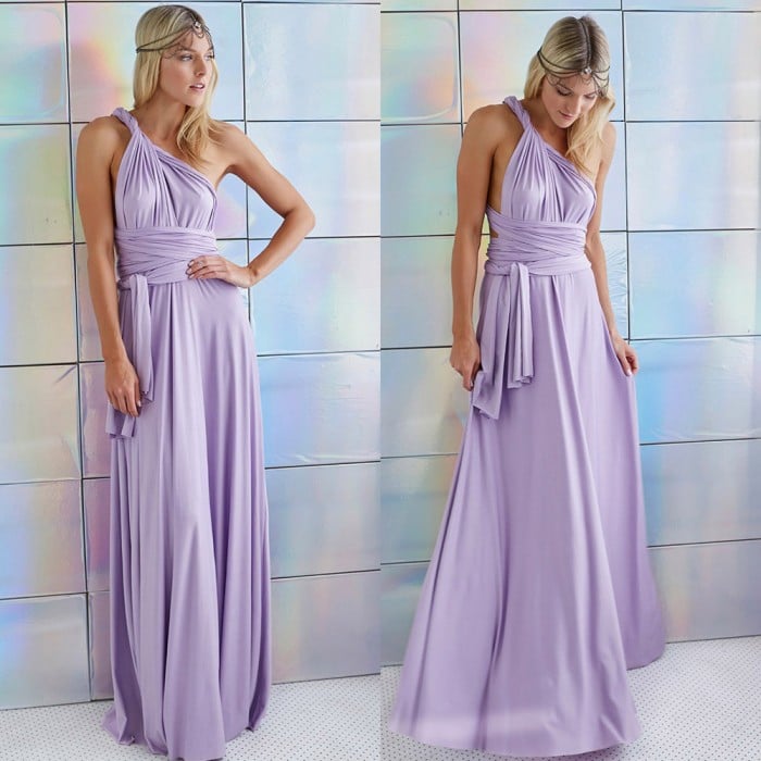 Elysia Maxi Dress | Convertible Black Maxi, Multi - Way Style for Women - Hartwella