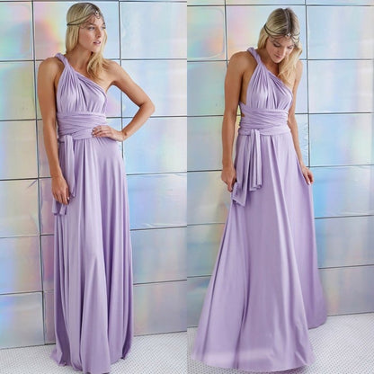 Elysia Maxi Dress | Convertible Black Maxi, Multi - Way Style for Women - Hartwella