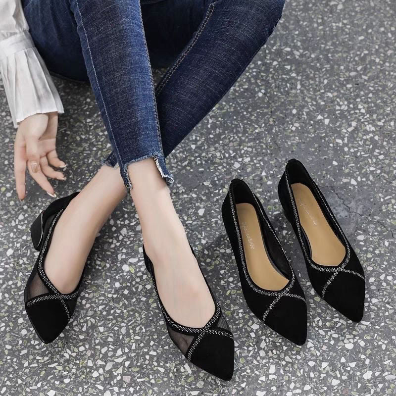 Elysia Soft Sole Moccasins | Breathable Mesh Upper, Elegant Suede - Hartwella