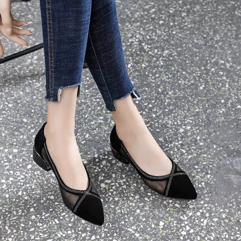 Elysia Soft Sole Moccasins | Breathable Mesh Upper, Elegant Suede - Hartwella