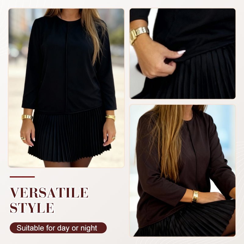 Elysia Women's Dress | Elegant Black Cocktail Dress, Comfortable Fit - Hartwella