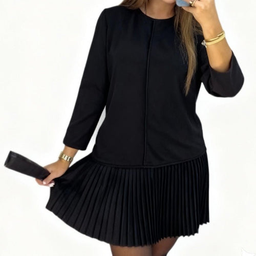 Elysia Women's Dress | Elegant Black Cocktail Dress, Comfortable Fit - Hartwella