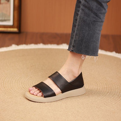 Elysia Women's Sandals | Comfortable Genuine Leather, Anti - Slip Sole - Hartwella
