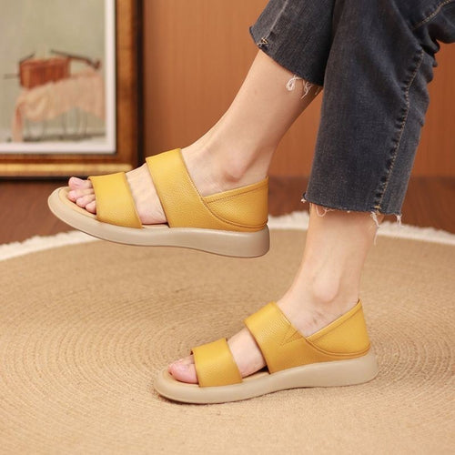 Elysia Women's Sandals | Comfortable Genuine Leather, Anti - Slip Sole - Hartwella