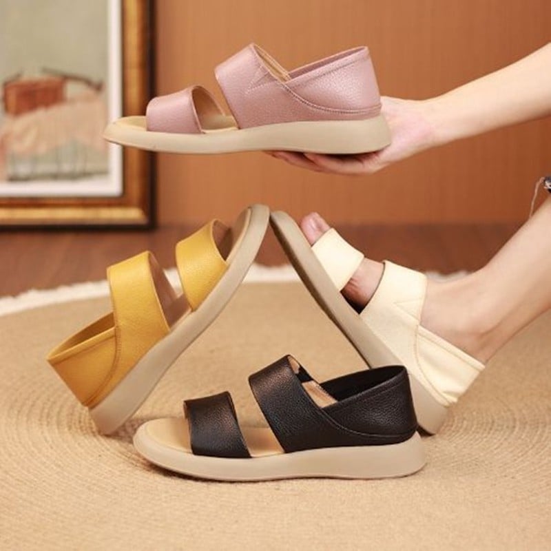 Elysia Women's Sandals | Comfortable Genuine Leather, Anti - Slip Sole - Hartwella