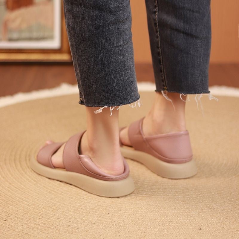Elysia Women's Sandals | Comfortable Genuine Leather, Anti - Slip Sole - Hartwella