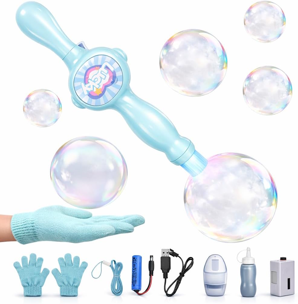 Elysian Bubble Wand | Fog - Filled Bubbles with Lights and Music - Hartwella