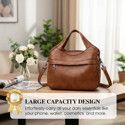 Elysian Crossbody Bag | Soft PU Leather, Lightweight - Hartwella