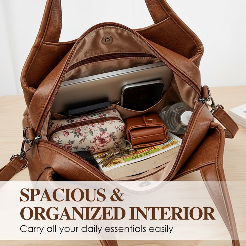 Elysian Crossbody Bag | Soft PU Leather, Lightweight - Hartwella