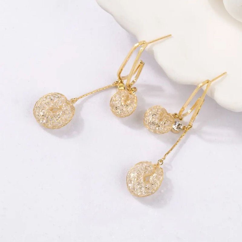 Elysian Crystal Tassel Earrings | Hypoallergenic 925 Silver - Hartwella