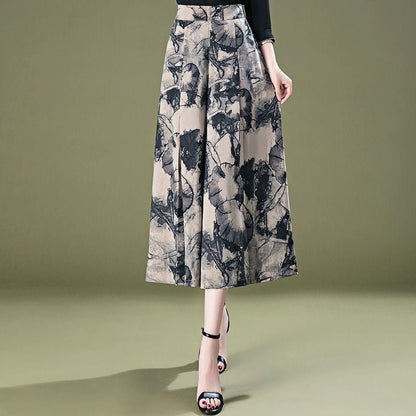 Elysian Culottes | Breathable Wide Leg Design, Wrinkle-Resistant - Hartwella