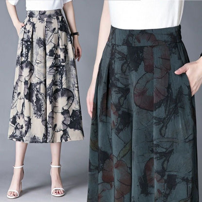 Elysian Culottes | Breathable Wide Leg Design, Wrinkle-Resistant - Hartwella