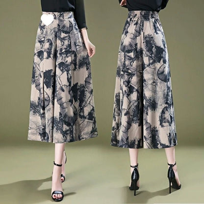 Elysian Culottes | Breathable Wide Leg Design, Wrinkle-Resistant - Hartwella