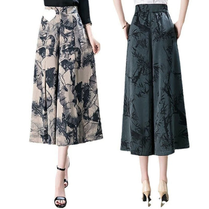 Elysian Culottes | Breathable Wide Leg Design, Wrinkle-Resistant - Hartwella