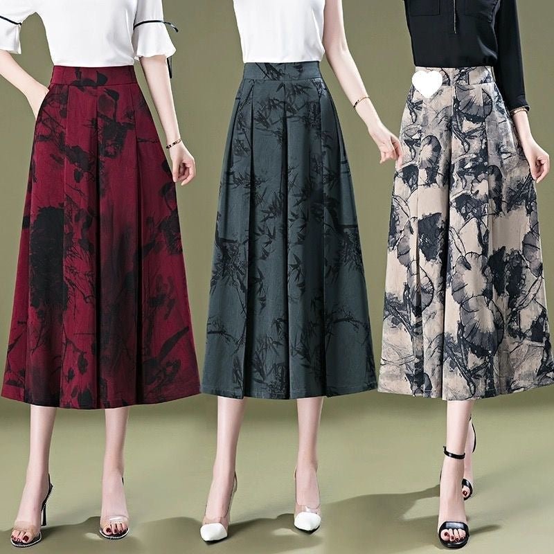 Elysian Culottes | Breathable Wide Leg Design, Wrinkle-Resistant - Hartwella