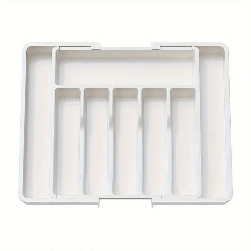 Elysian Cutlery Organizer | Extendable Design, Multi - Compartment - Hartwella