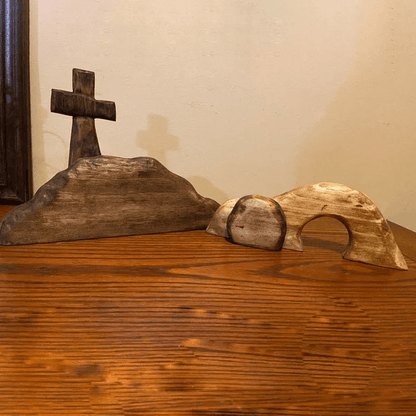 Elysian Easter Tableau | Wooden Christian Decoration - Hartwella