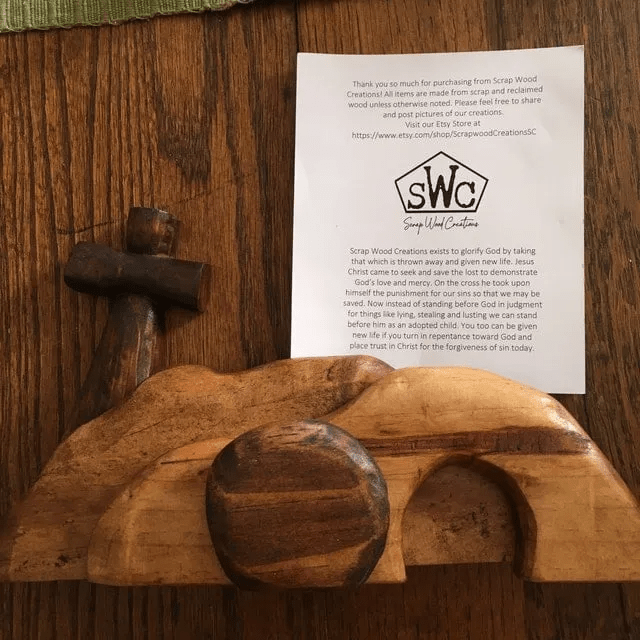 Elysian Easter Tableau | Wooden Christian Decoration - Hartwella