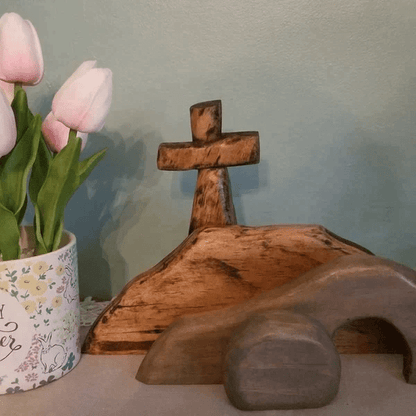 Elysian Easter Tableau | Wooden Christian Decoration - Hartwella