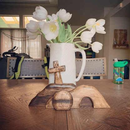 Elysian Easter Tableau | Wooden Christian Decoration - Hartwella