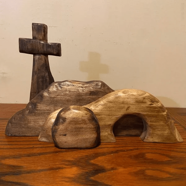 Elysian Easter Tableau | Wooden Christian Decoration - Hartwella