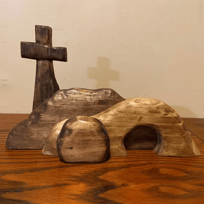 Elysian Easter Tableau | Wooden Christian Decoration - Hartwella