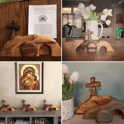 Elysian Easter Tableau | Wooden Christian Decoration - Hartwella