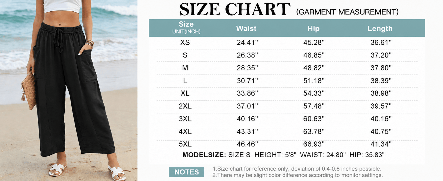 Elysian Linen Pants | Flowy Comfort, Relaxed Fit - Hartwella