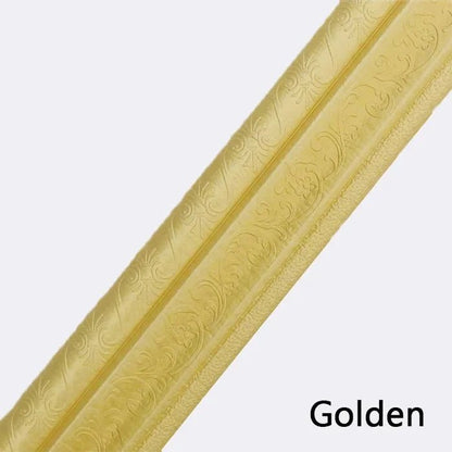 Elysian Wall Edging Strip | Self-Adhesive PE Foam, 3D Embossed Design - Hartwella