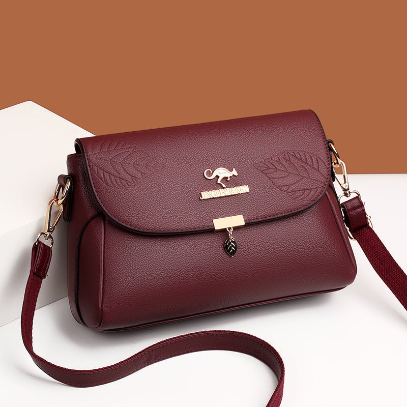 Elysian Women's Handbag | Genuine Leather, Multi-Layer Design - Hartwella