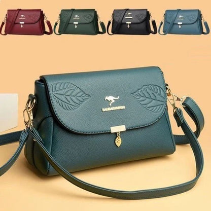 Elysian Women's Handbag | Genuine Leather, Multi-Layer Design - Hartwella