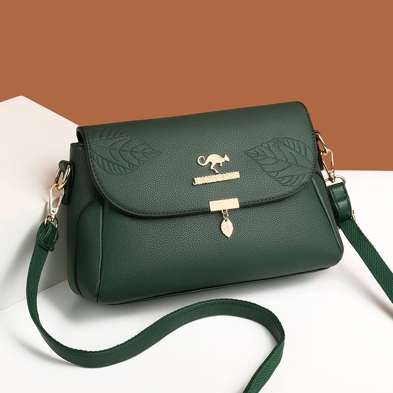 Elysian Women's Handbag | Genuine Leather, Multi-Layer Design - Hartwella