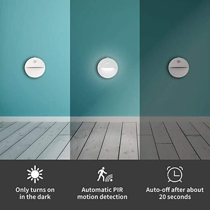 Elysium Motion Sensor Light | USB Rechargeable, Easy Installation, 200 Lumens - Hartwella