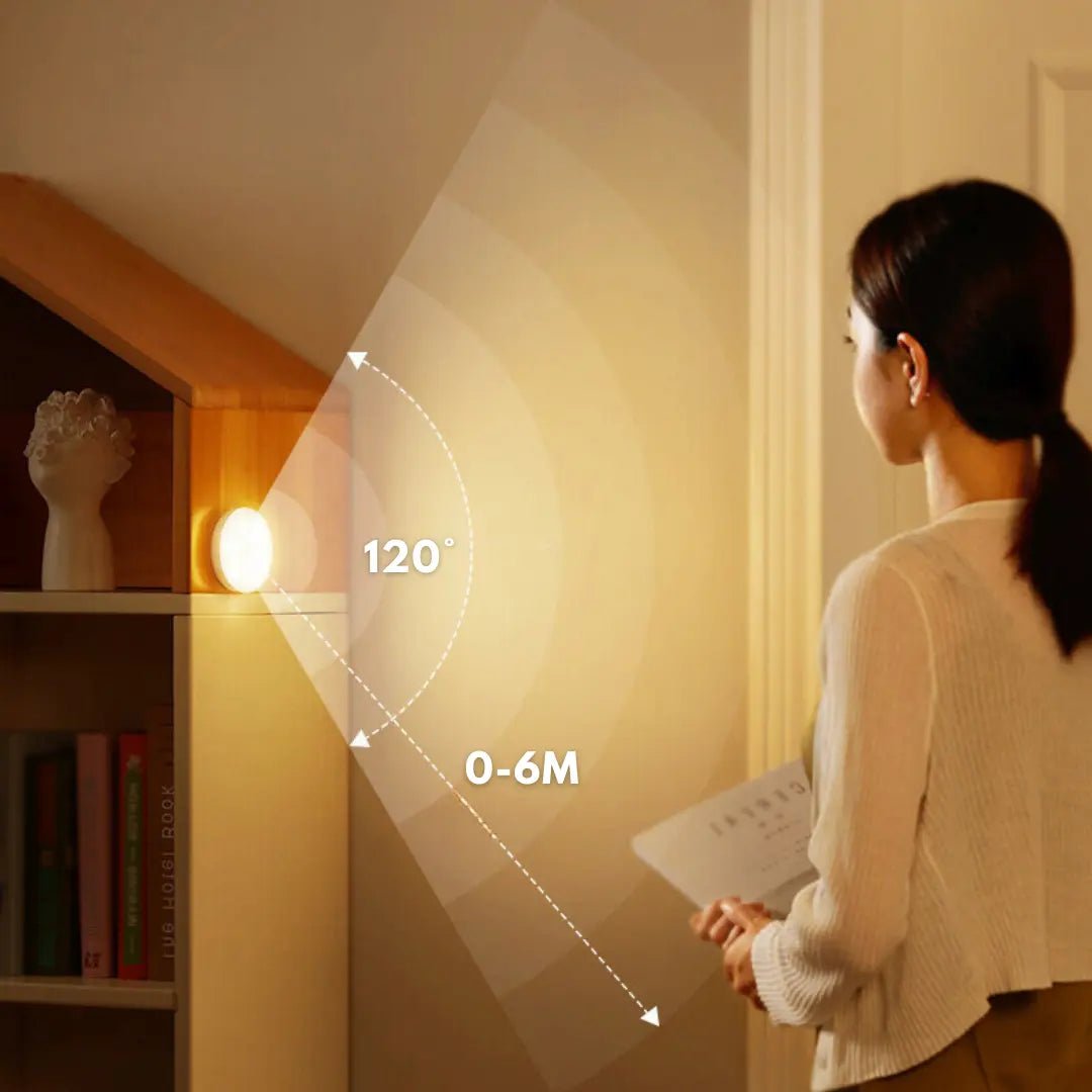 Elysium Motion Sensor Light | USB Rechargeable, Easy Installation, 200 Lumens - Hartwella