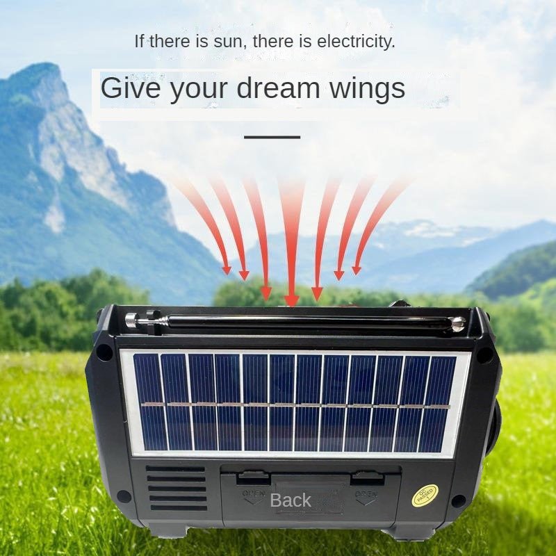 Eptchn Solar Radio | Multifunctional, Retro Design - Hartwella